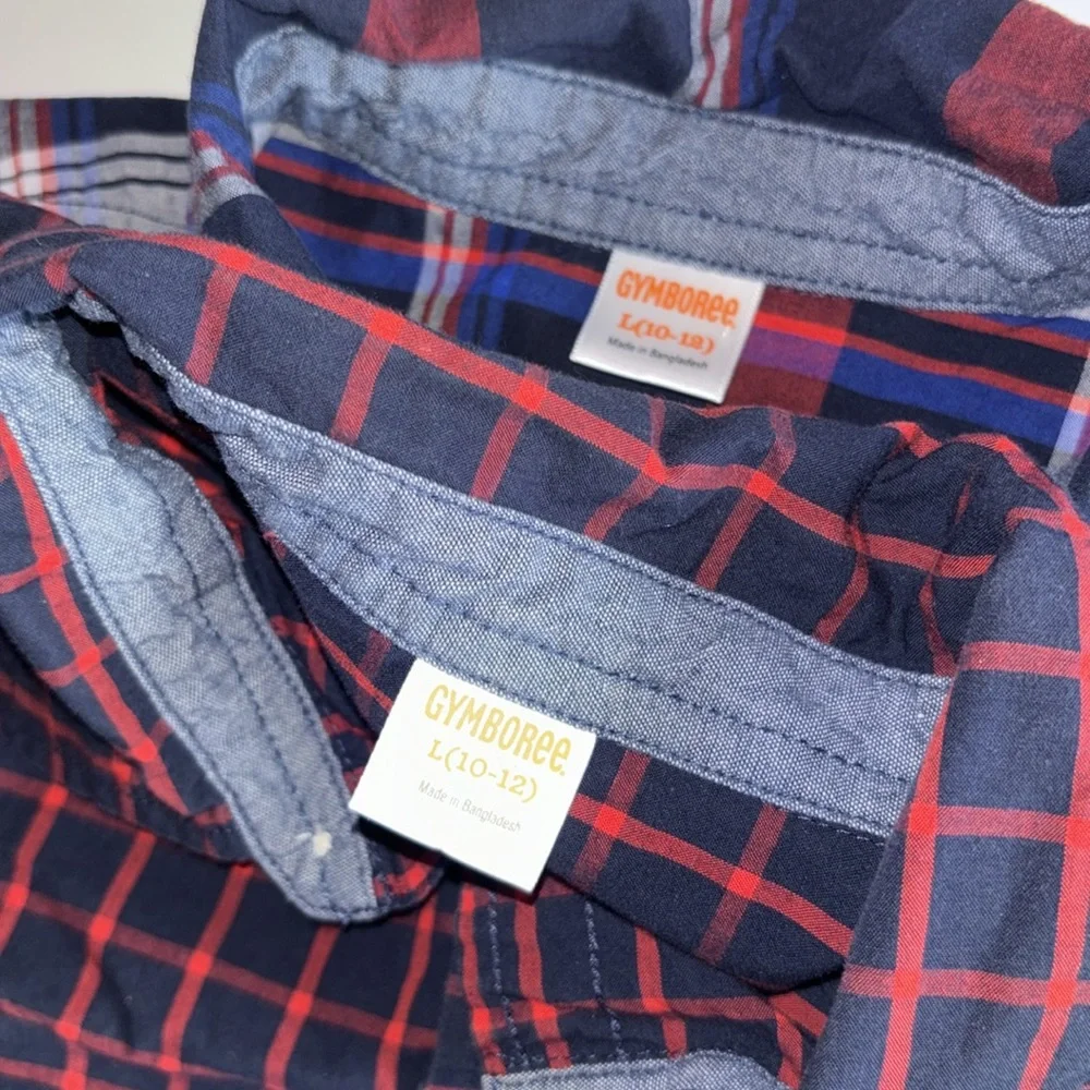Gymboree Boys Shirts  Size 10/12 Gymboree Boys plaid Button Down Shirts Size 10